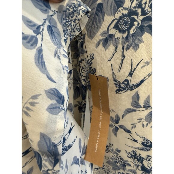 Reformation Alfred Floral Jumpsuit Pompadour Print Women’s Sz 6 Blue White NWT - Picture 12 of 16